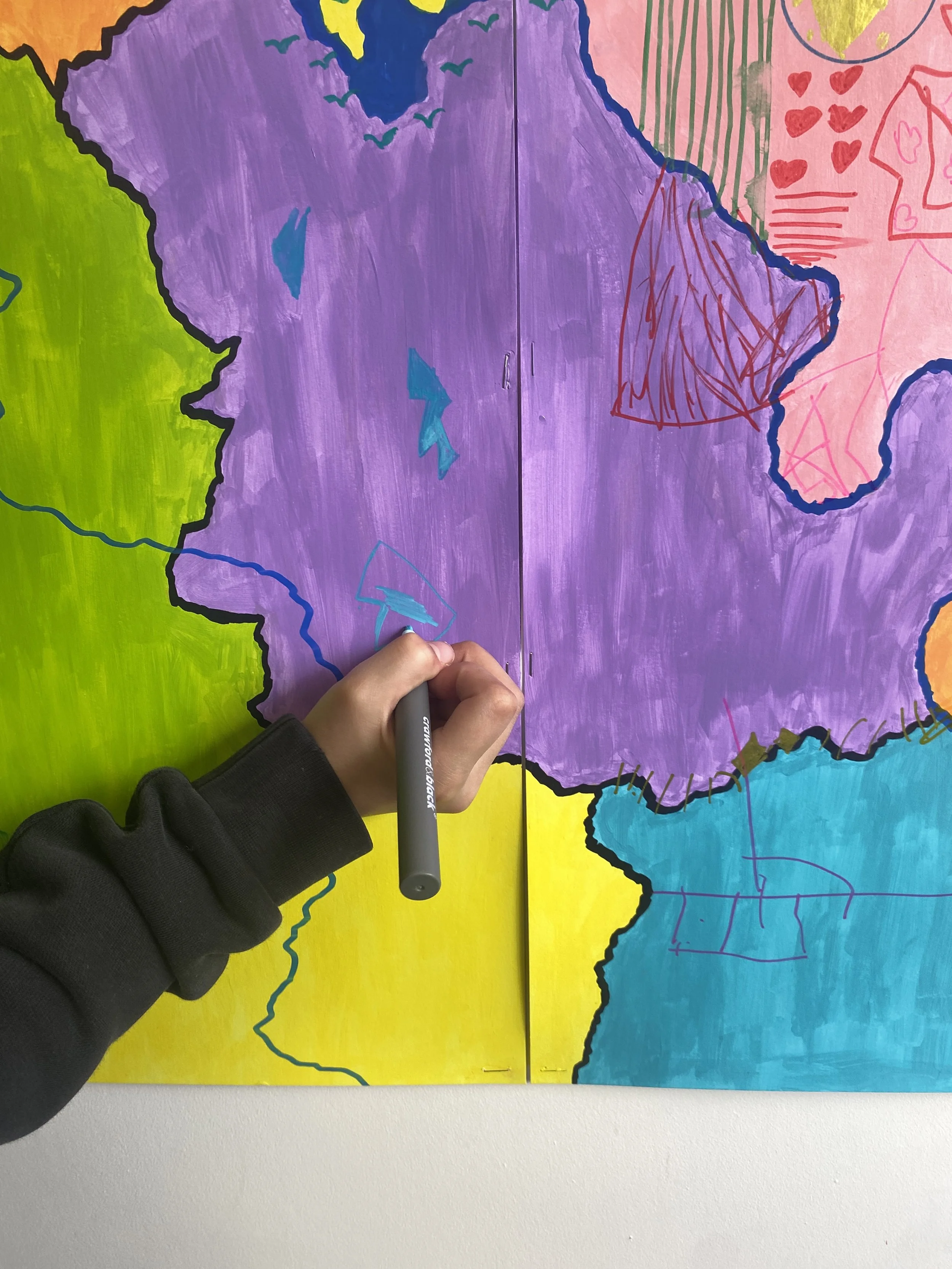  A boy adding “camouflage” to “Donald Trump” 