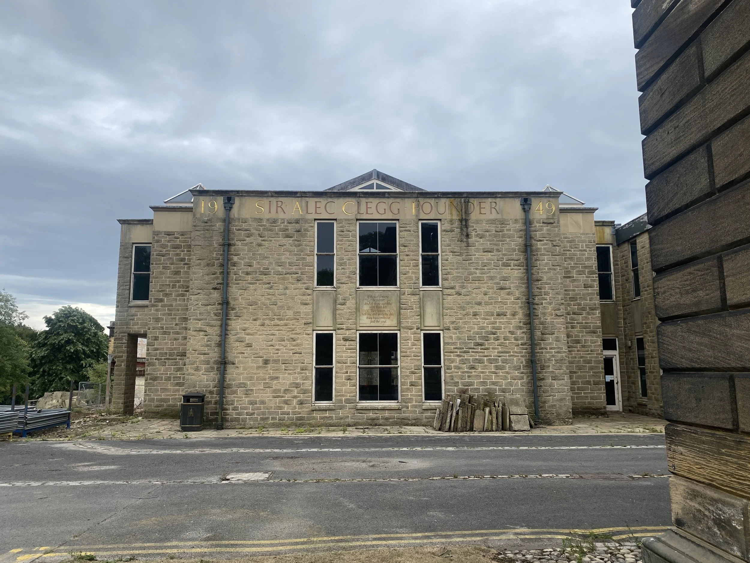  The north face of the Sir Alec Clegg Building 