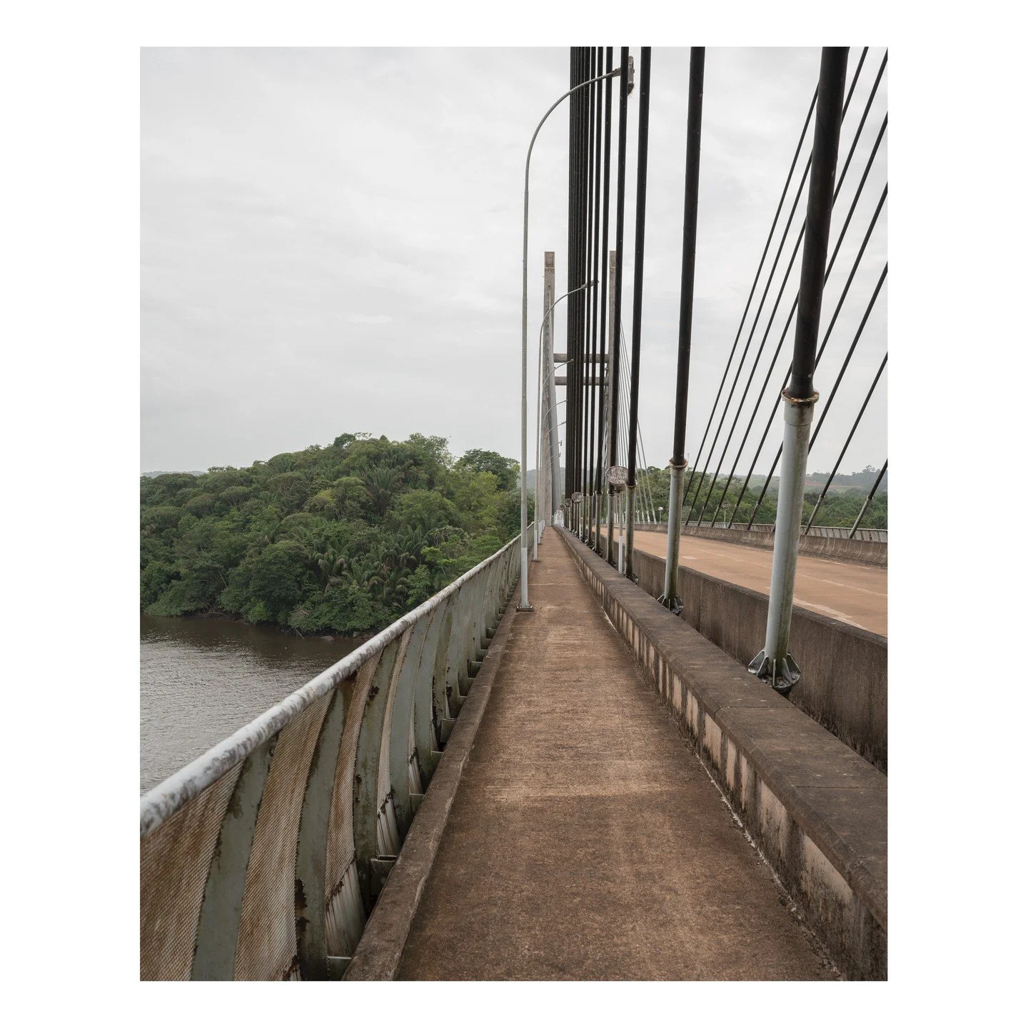The bridge connecting French Guiana to Brazil in the South, which is also the only road connecting the department to the rest of South America. The weirdest part is that this is the longest border France has with any Country, while also being an oute