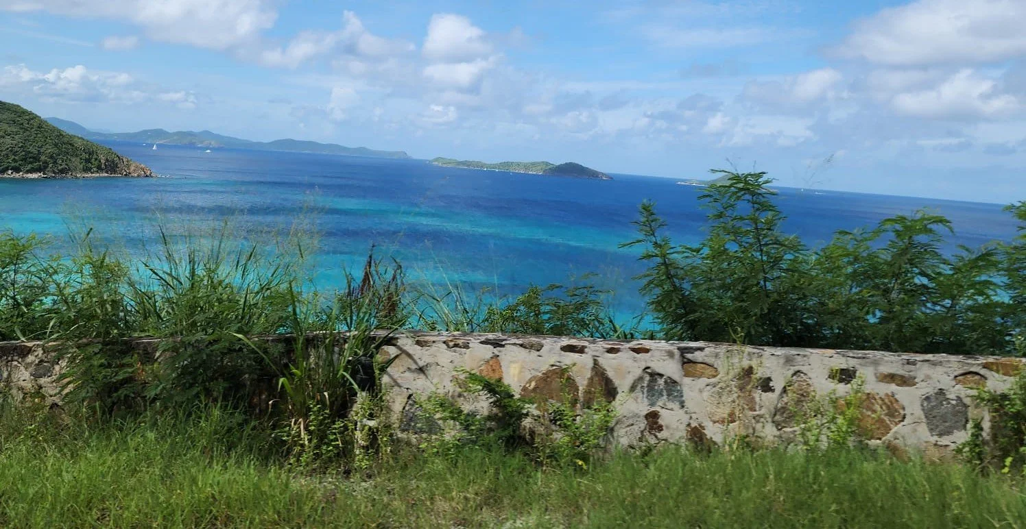   The captivating beauty of Virgin Gorda, BVI. Sir Richard Branson’s Necker Island is in the distance