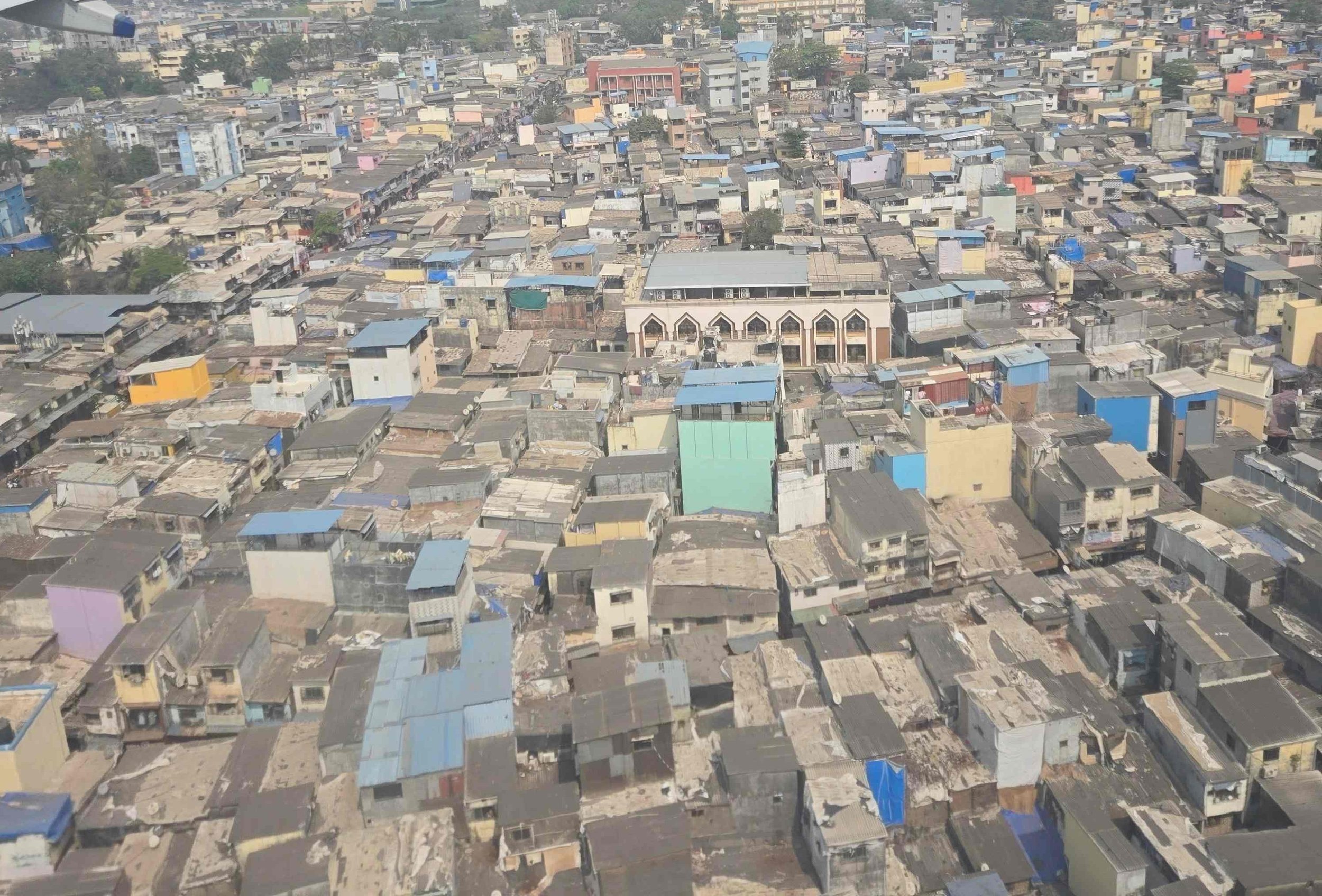 This view of Mumbai from our plane is a reminder of what a large and crowded city it is