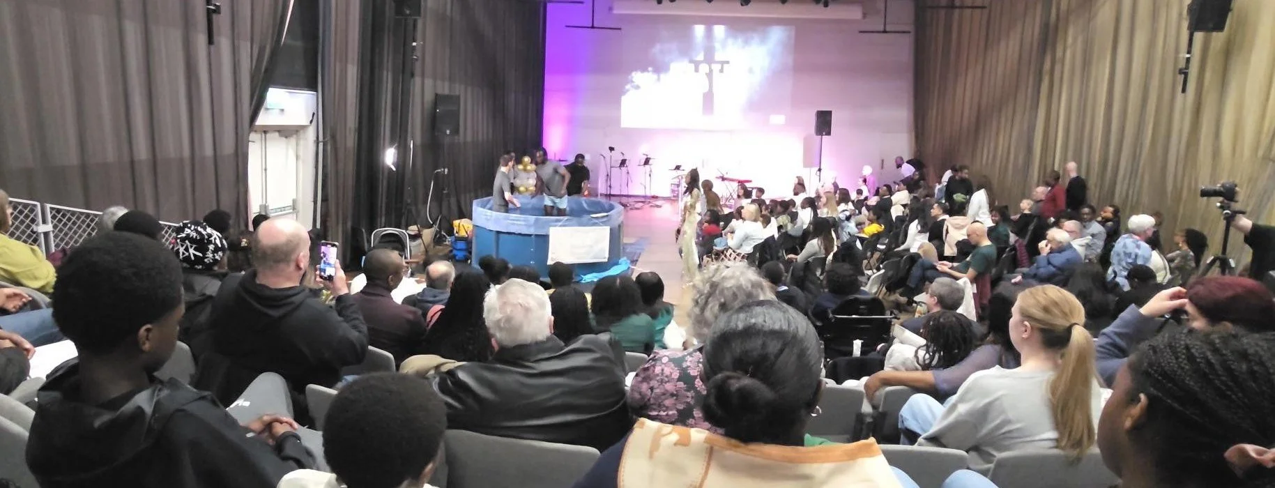 There were 9 baptisms at River Church in Dartford on Easter Sunday