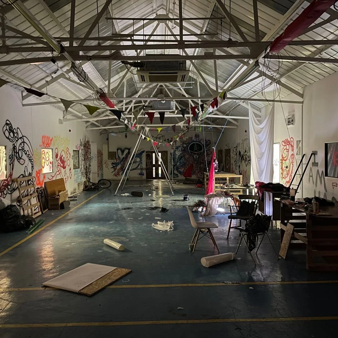 HOWL

R&amp;D curation with Temporary Autonomous Arts + Random Artists

How to curate an exhibition by and for anarchists?
In a squatted warehouse?

We developed a concept that evolved spatially from a white cube, gallery-style experience, into a cac