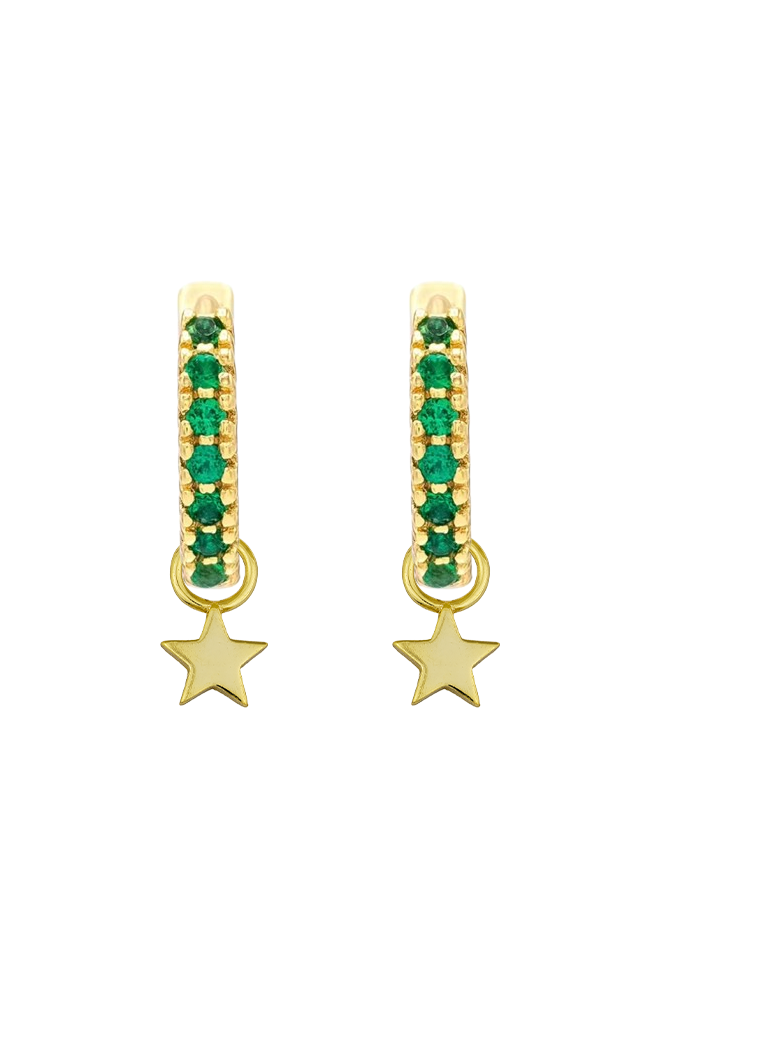 Huggie 10mm Emerald liliput star_.png