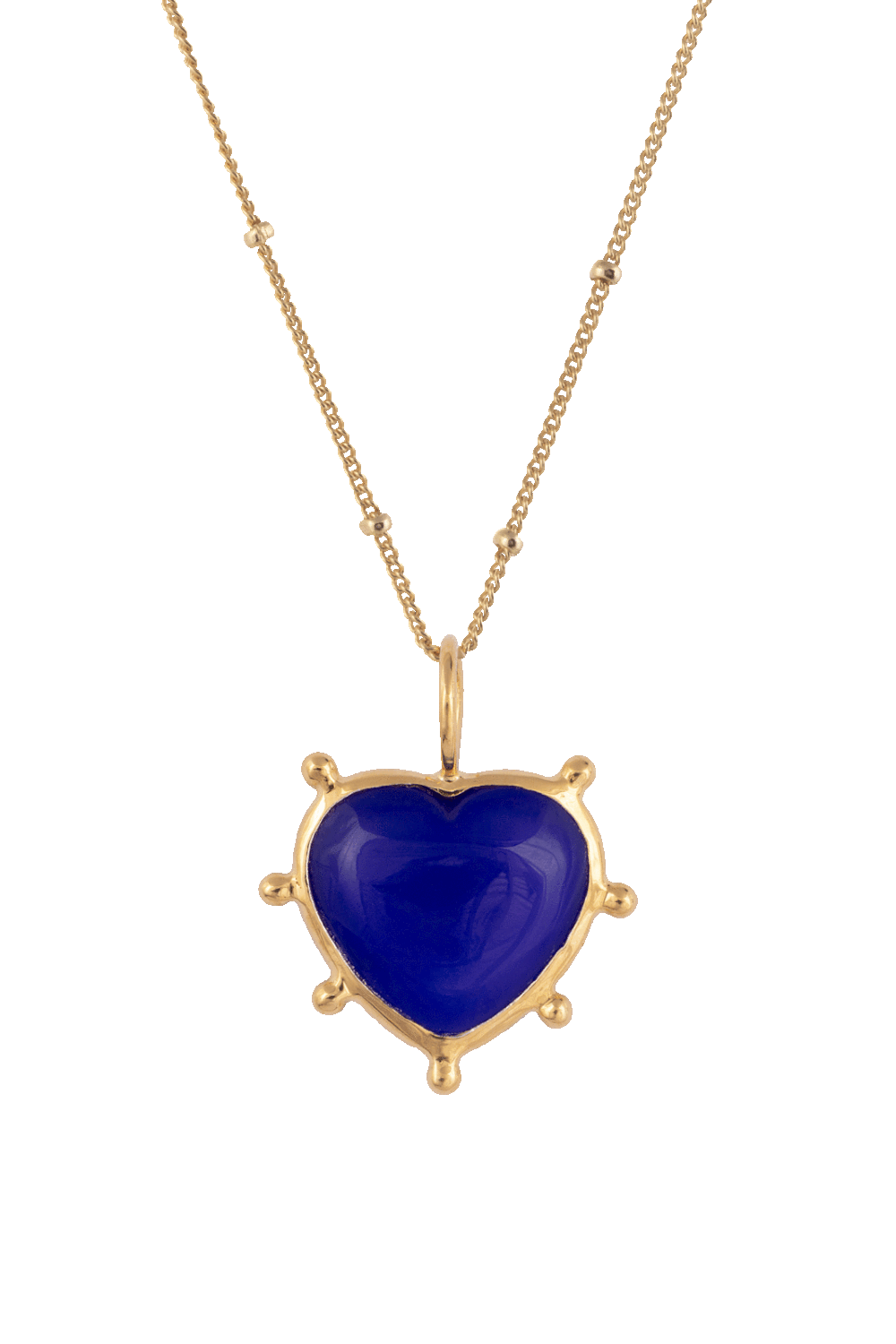 Jaipur Stone Heart Pendant (8 Stone Colours) — atelier18