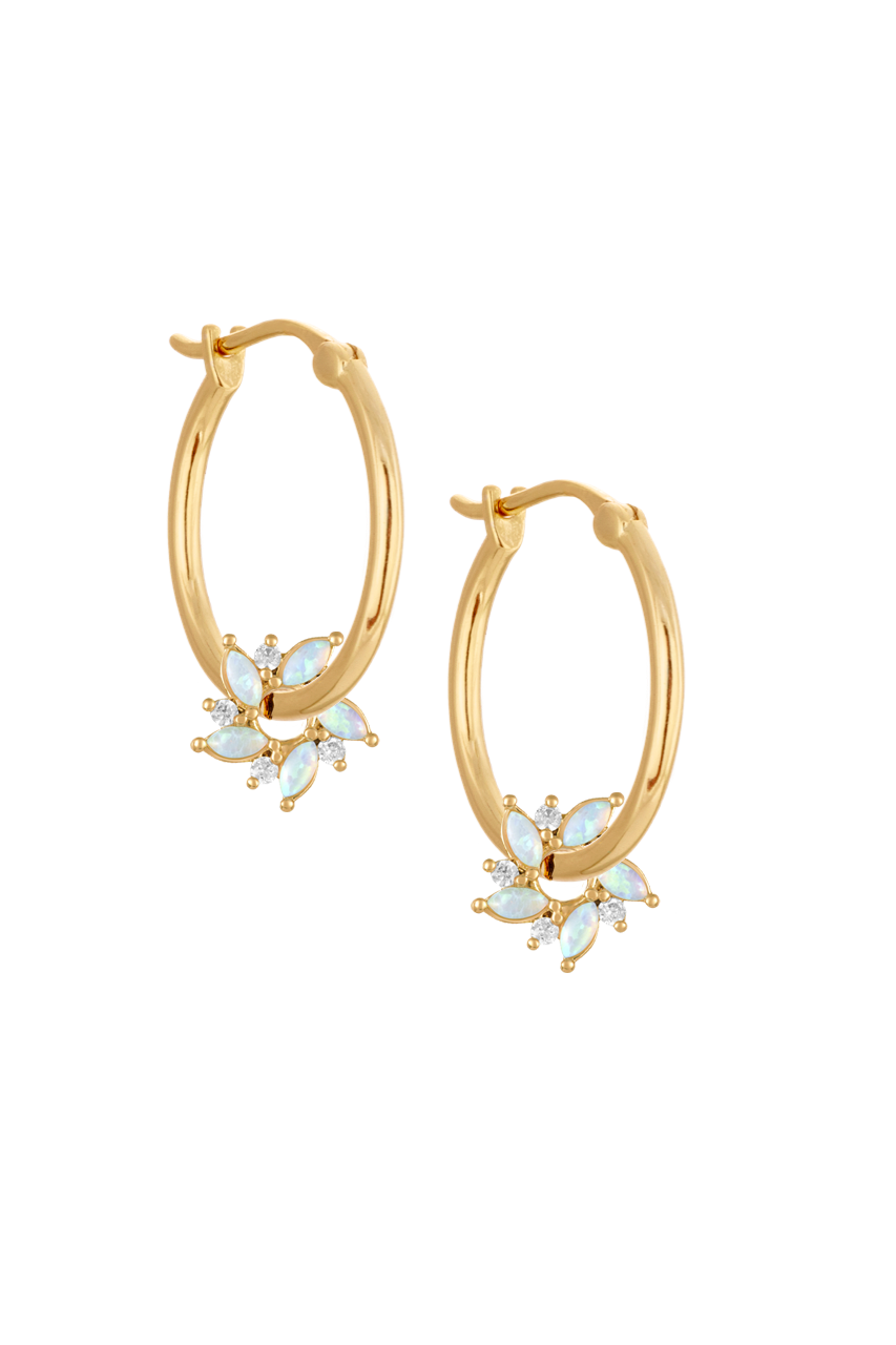 20mm Golden hoops with Charms — atelier18