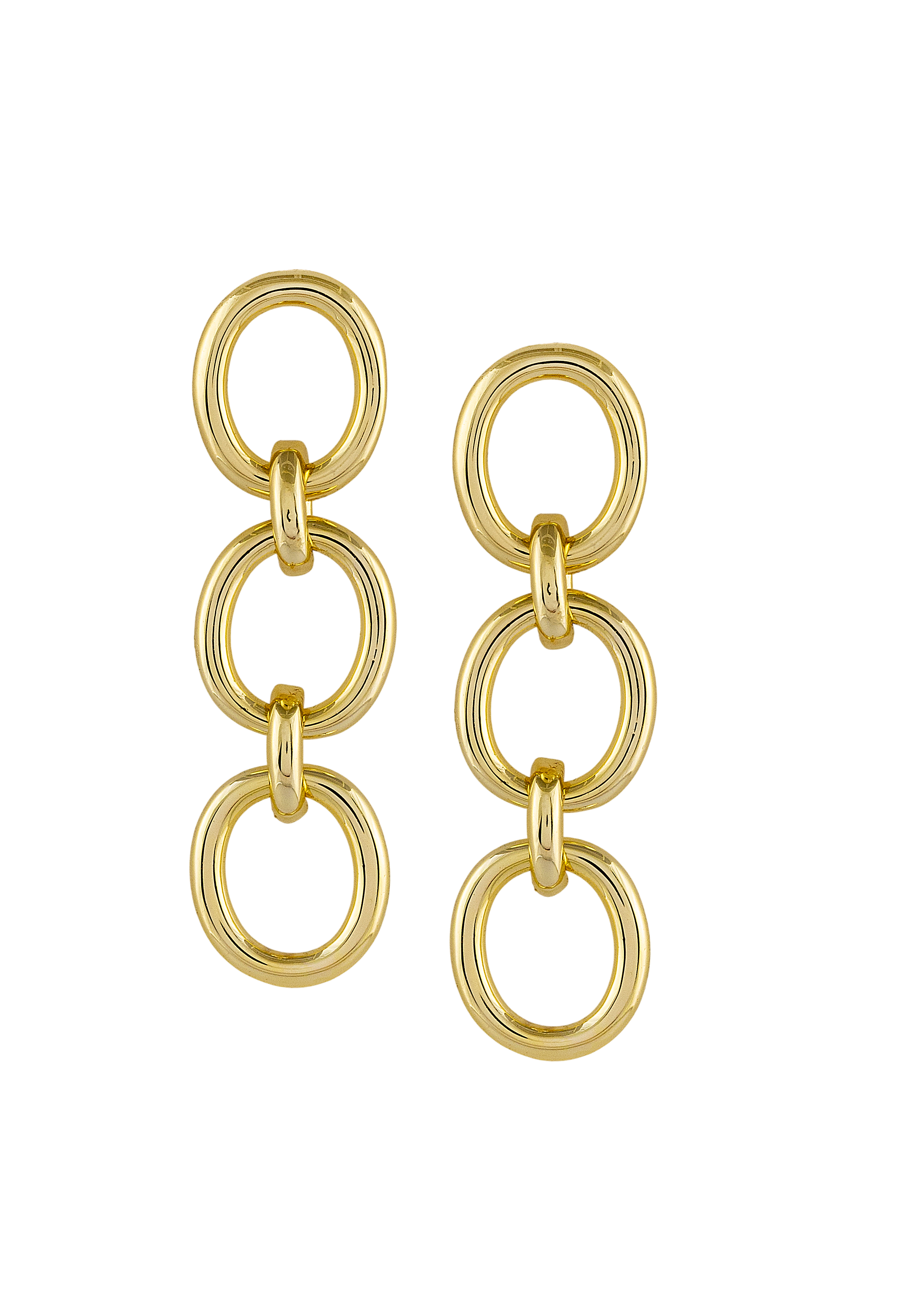 Chain Link Long Earrings