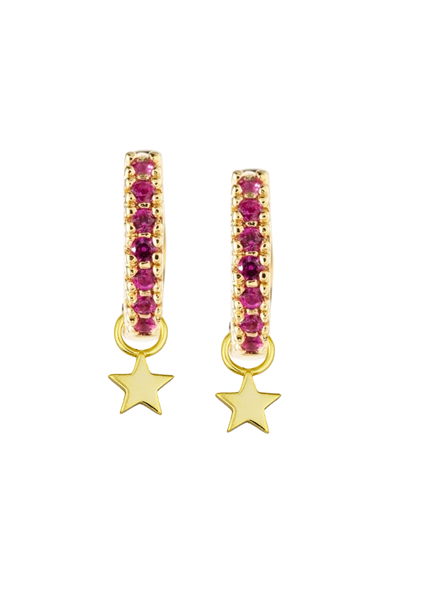 Huggie 10mm  Pink liliput star_.png