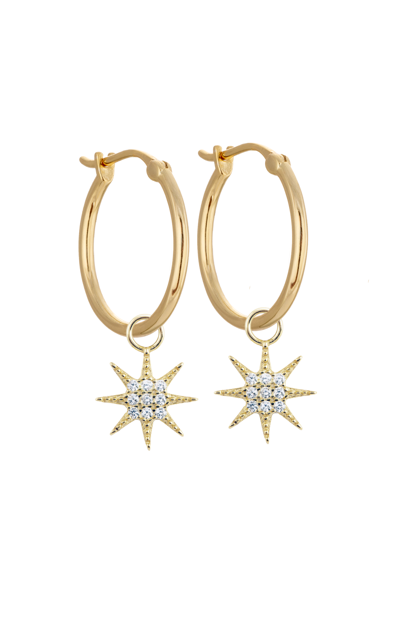 20mm Gold Hoop shining star.png