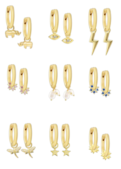 10mm Liliput Golden Hoops