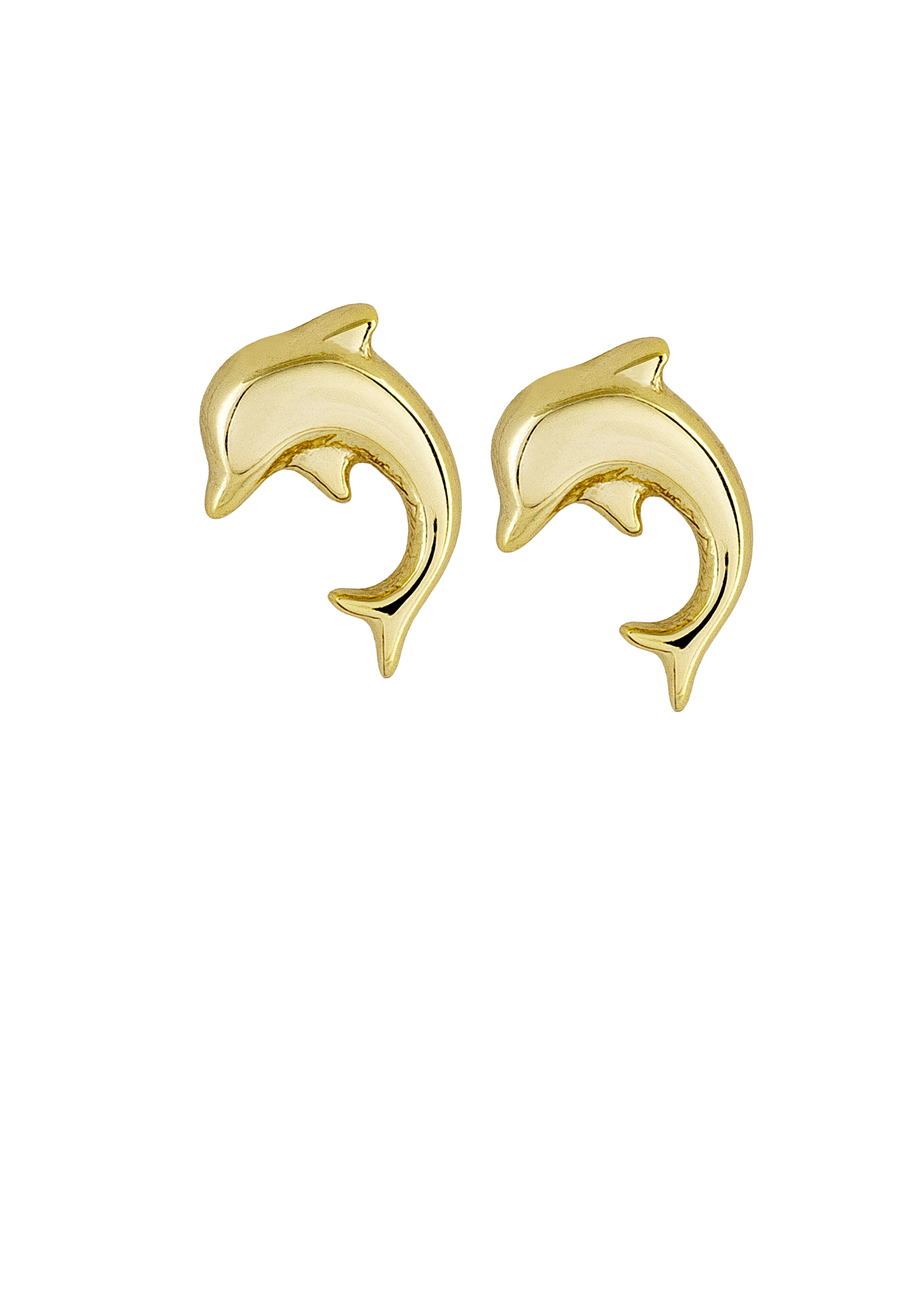 Tiny Golden Dolphin studs