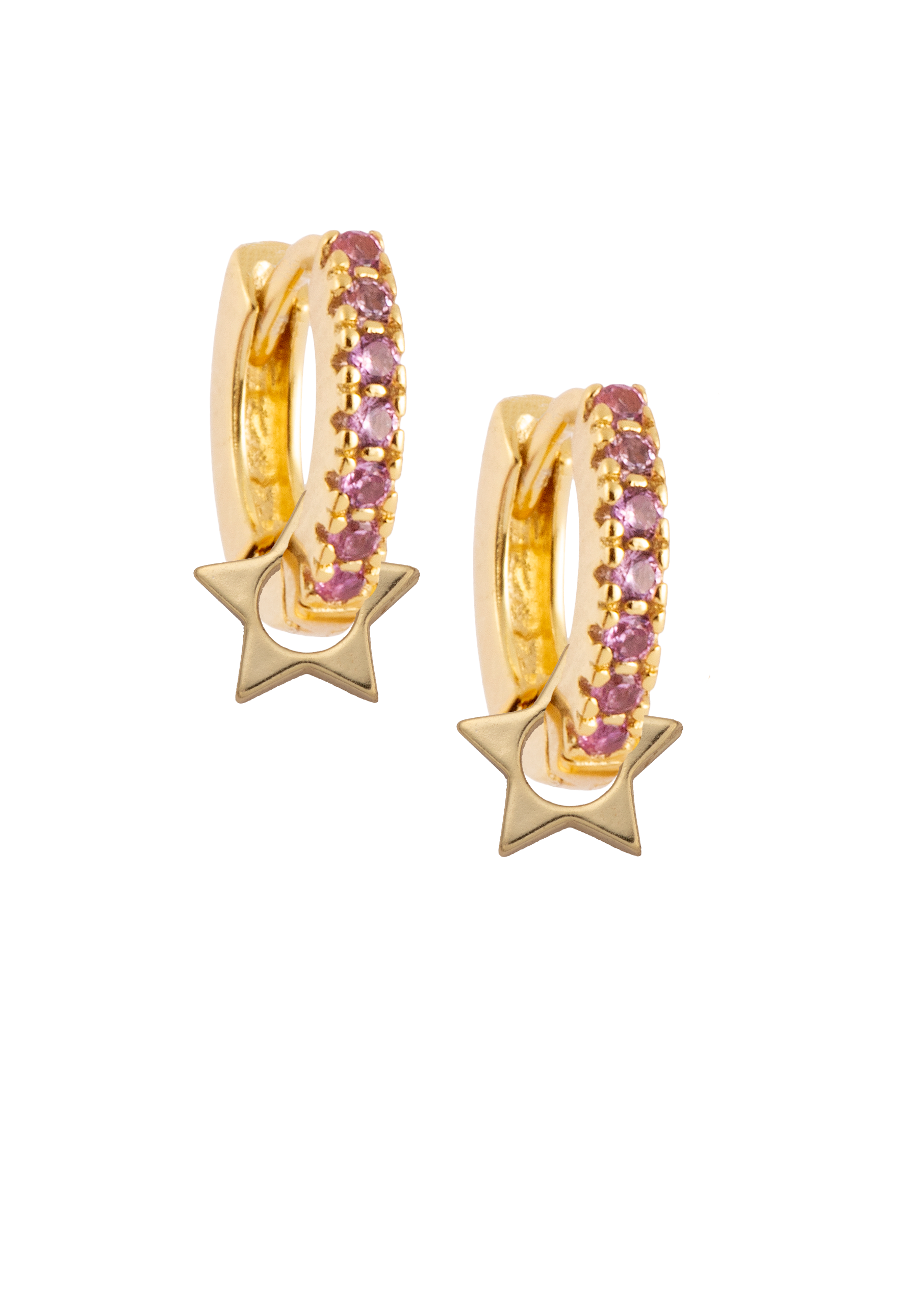 Huggies with  golden Wheel Star Charms