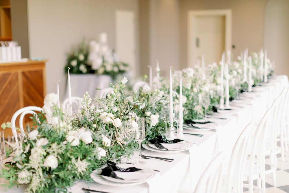 Elegant Wilderness Reserve Monochrome Wedding Table