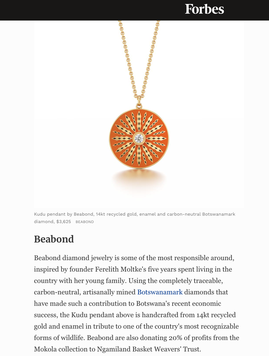 Forbes Ethical Diamond Jewelry