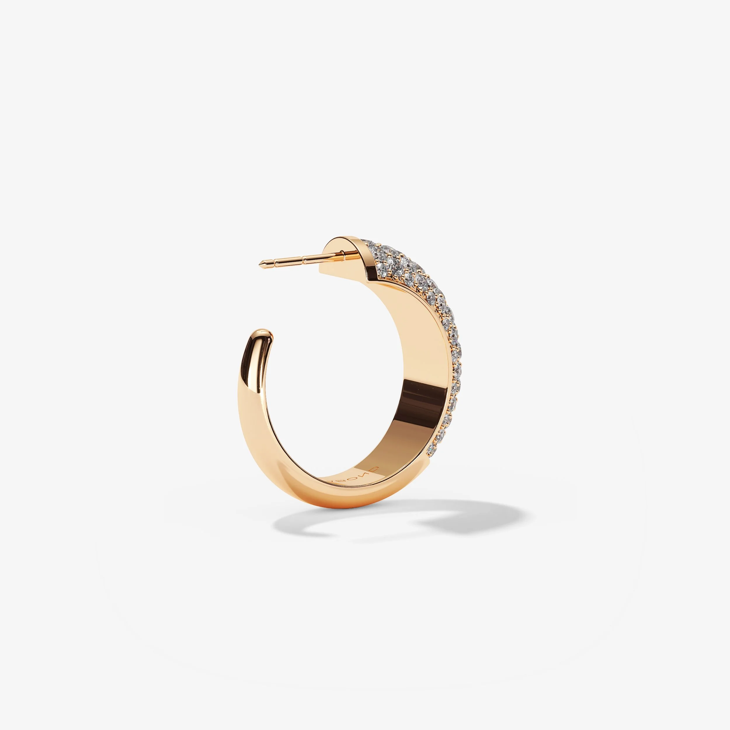 Beabond Lenaka rose gold pave earrings