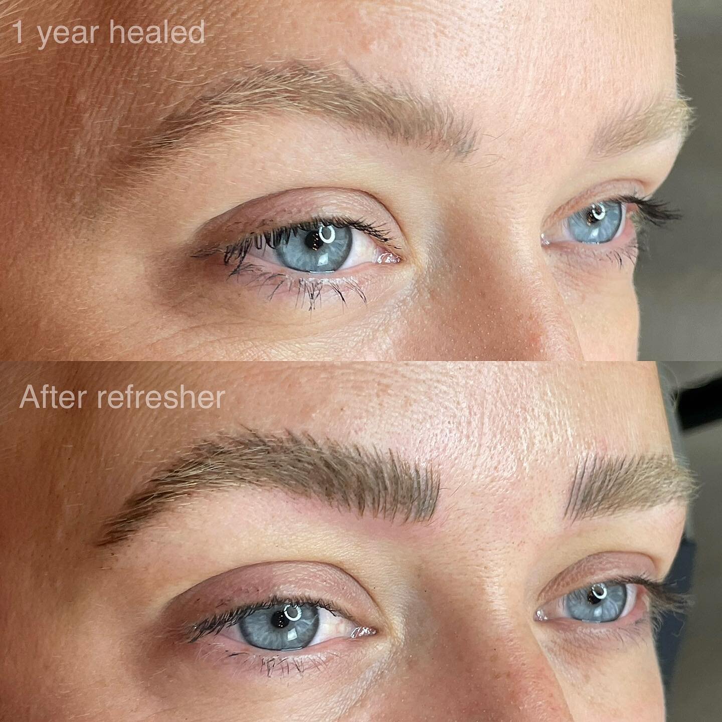 Annual brow refresher &amp; great visits from my special girl all the way from Germany 🇩🇪

EDMONTON 
September Books Open
Link in bio
🗓️ www.kacierainey.com

#brows #microblading #microbladingeyebrows #pmu #pmuartist #blonde #blondebrows