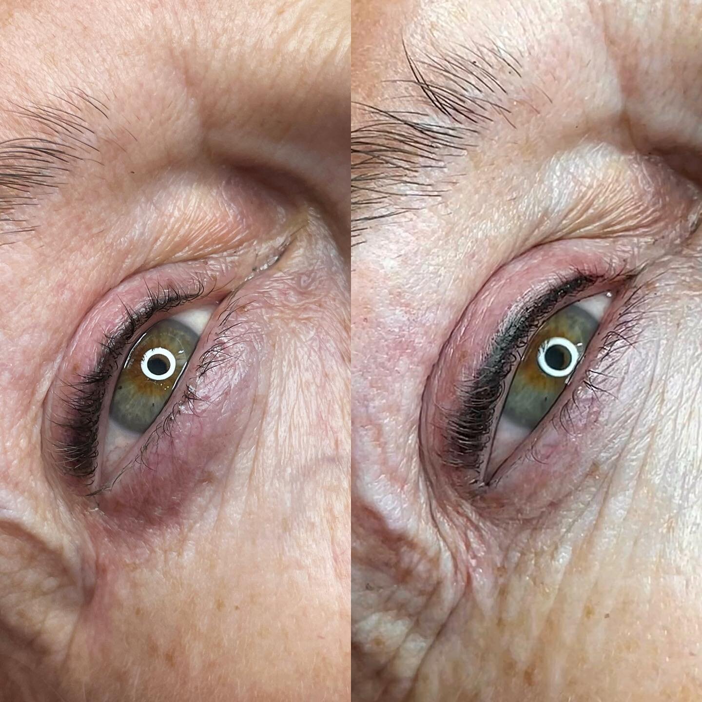 ☀️⛱️💦🏋🏻&zwj;♀️
Clients summer go to, Lash Enhancement Liner! 
&bull;Waterproof 
&bull;Sweat proof 
&bull;Smudge proof
 
Subtle natural way to make every eye pop! 

Left 📸: Healed 1st session 
Right 📸: After touch up 

Link in bio 
www.kacieraine