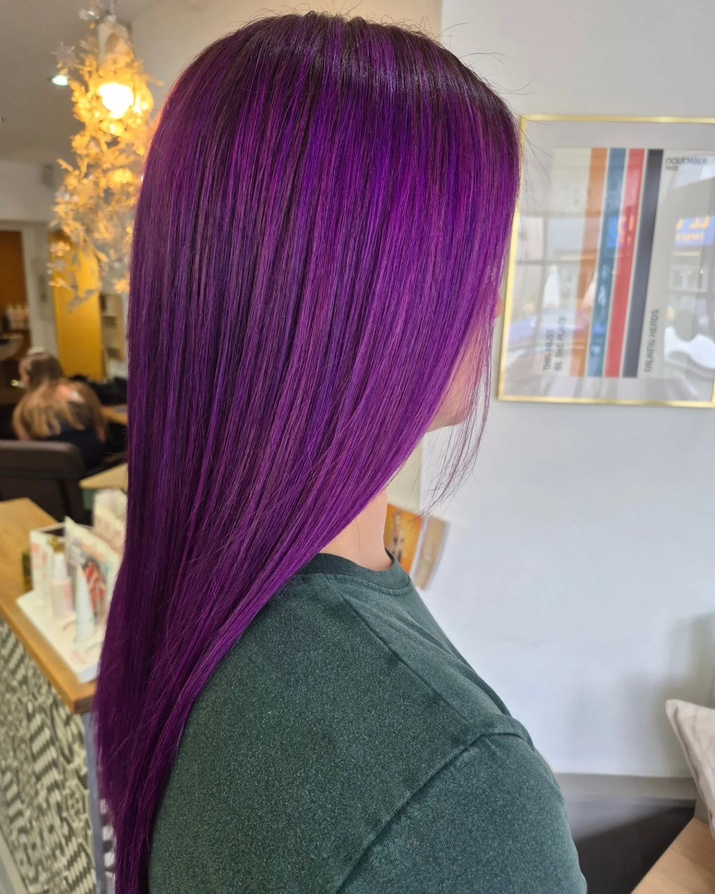 Bored of this blonde now...let's go purple 💜 

➡️ for before 🤍