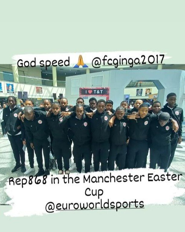 Warm welcome to our friends from Trinidad &amp; Tobago 🥳🥳
✈️Arrived safe and sound at Gatwick Airport yesterday, this morning heading for coaching clinics and MCFC Stadium tour.

👋 New Balance Manchester Easter Cup #manchestereastercup