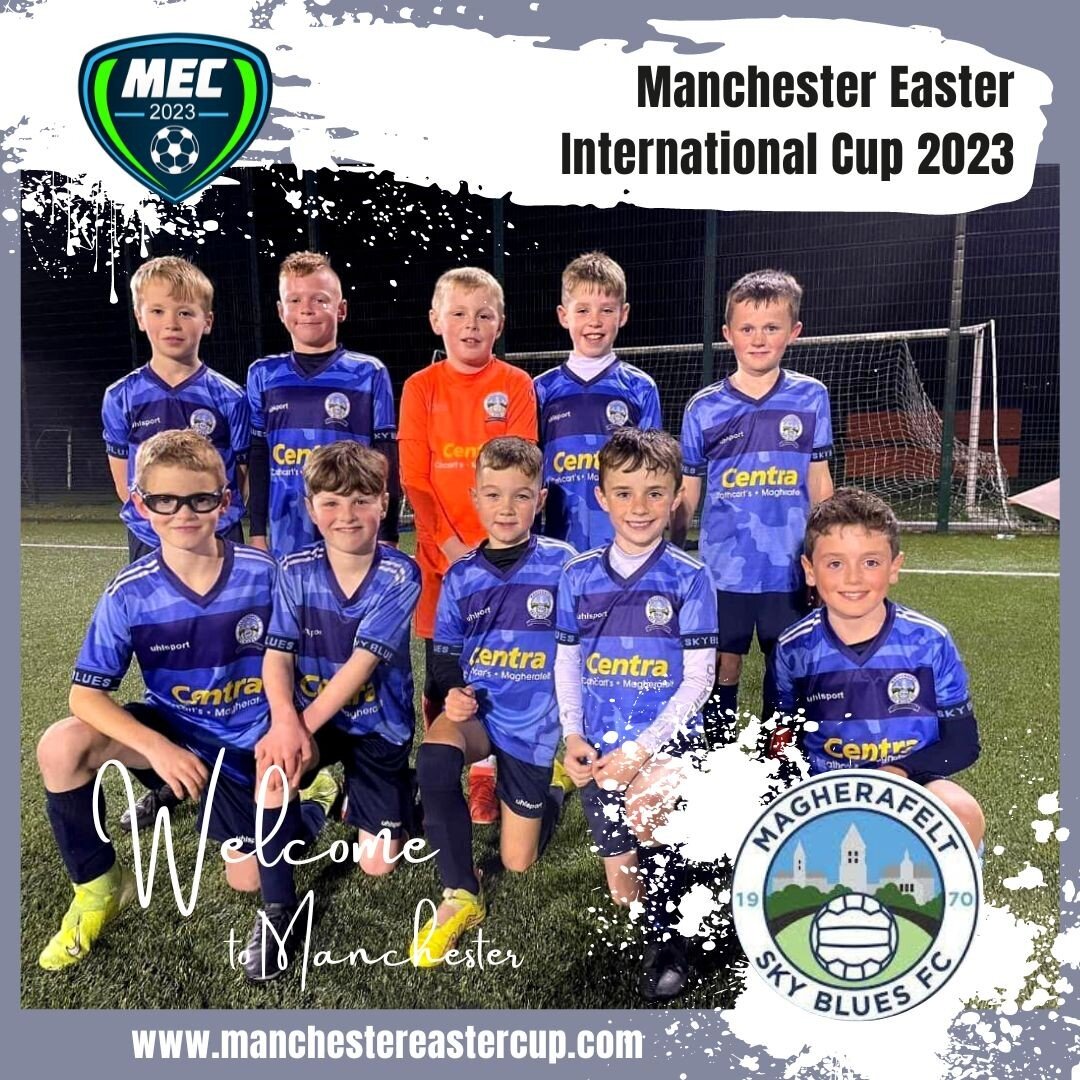 Warm welcome to MAGHERAFELT SKY BLUES from Northern Ireland! 🥳competing in the U9s competitions at Platt Lane Sports Complex New Balance Manchester Easter Cup
Hope you have a safe journey over, looking forward to meeting you all very soon #mancheste