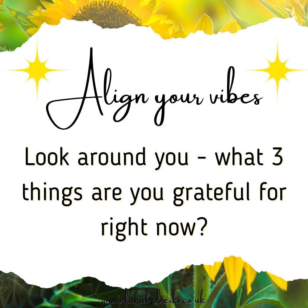 ✨🌻 Align your vibes through gratitude! 🌻✨

Studies have shown that gratitude/appreciation is one of the highest vibrations we can be in! Some even suggest that practicing gratitude can stimulate the brain to release extra endorphins (While I don&rs