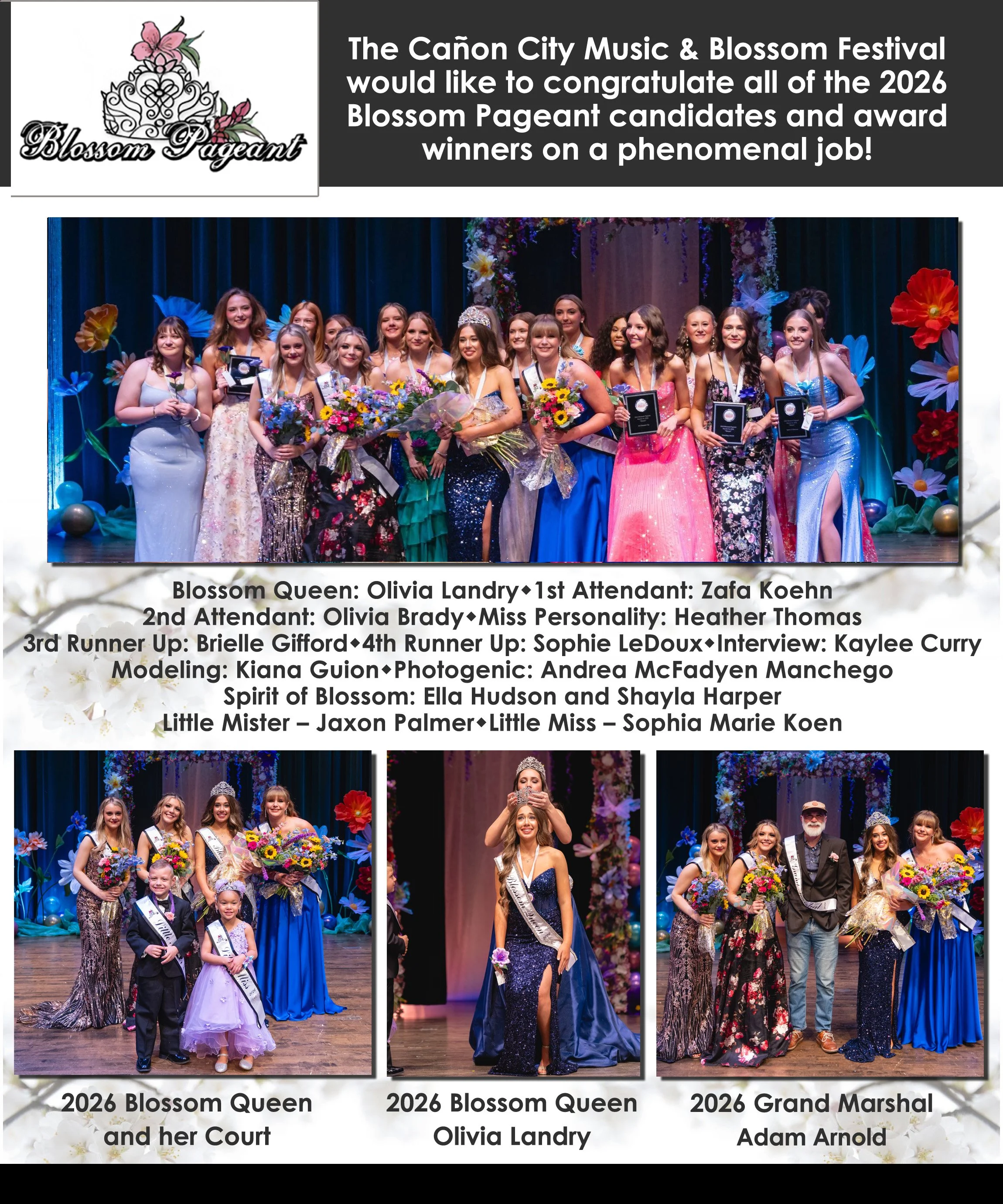 Blossom Queen and Court 2026