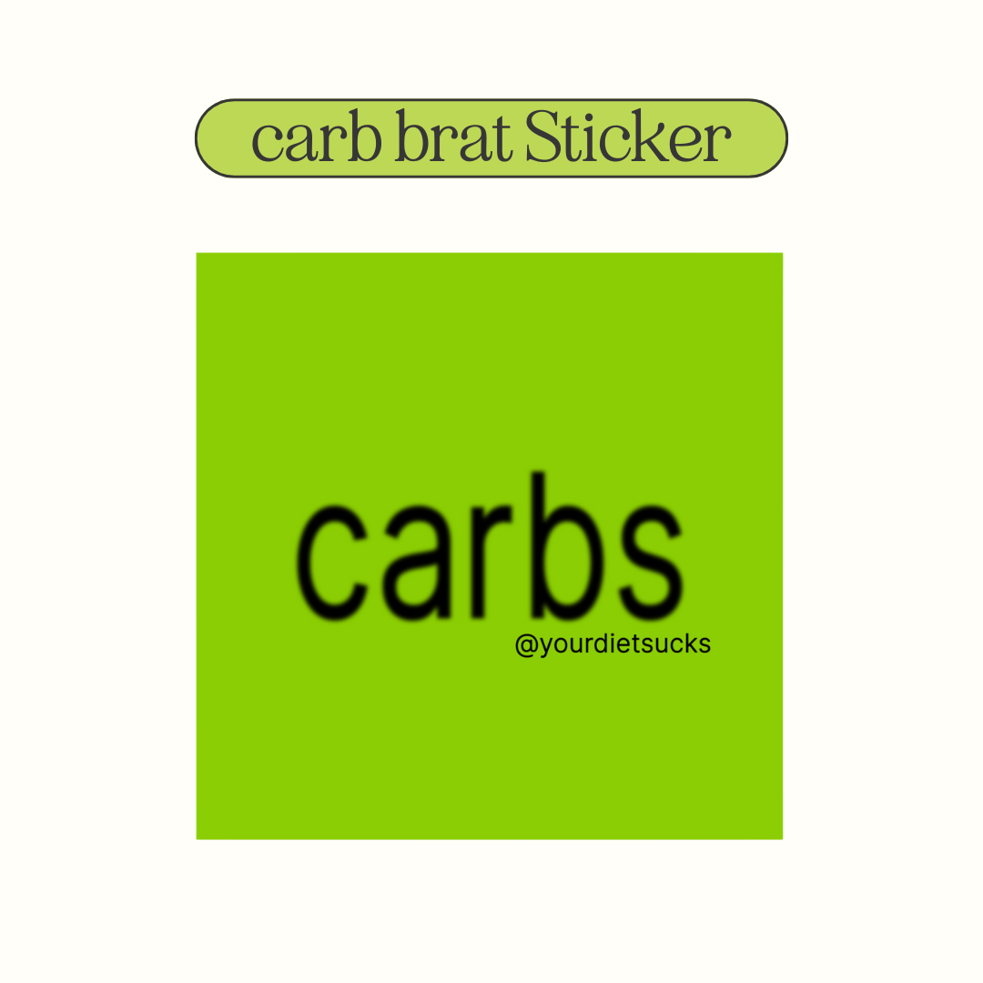 YDS carb brat sticker