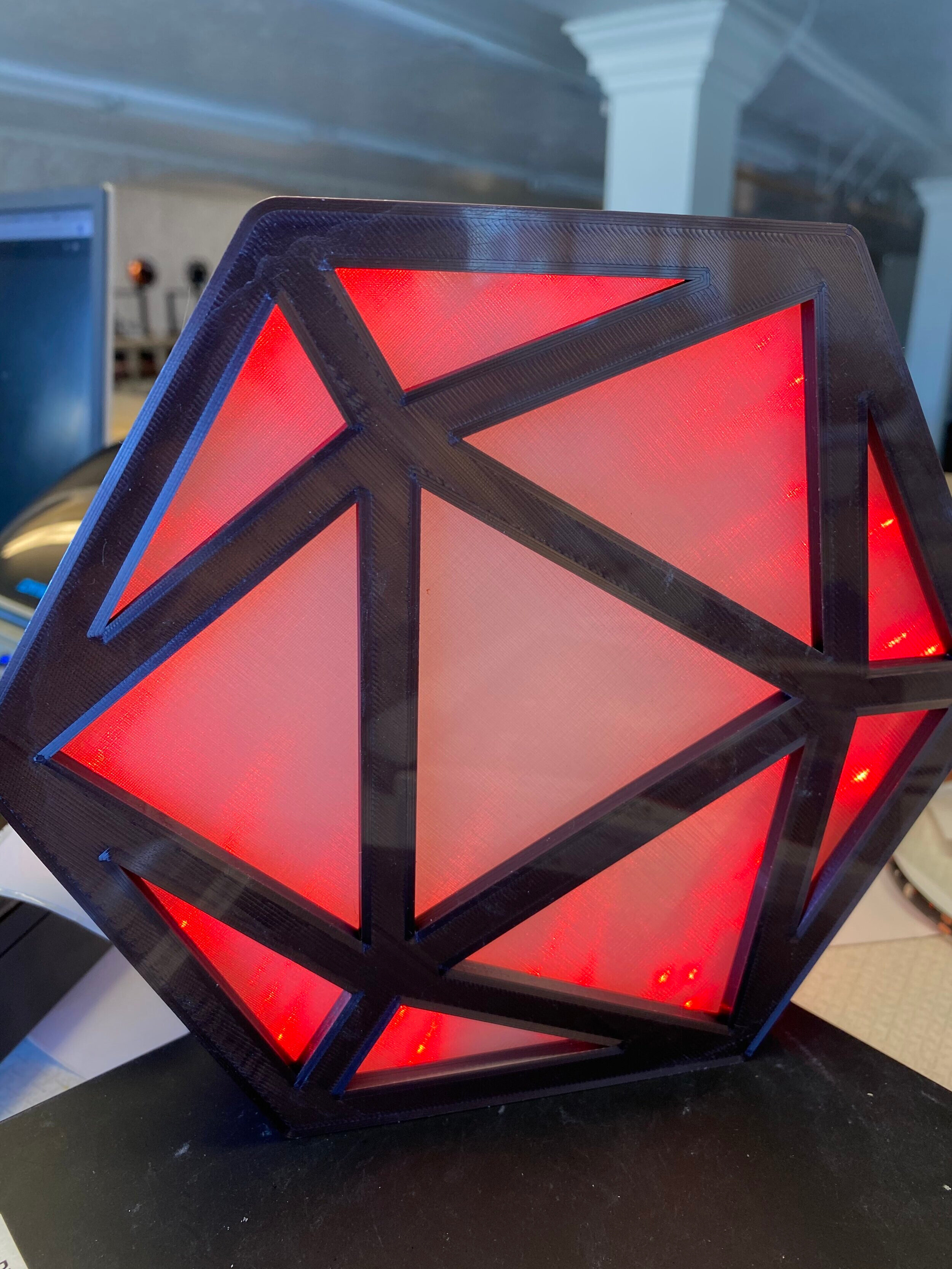 Aether D20 - LED Lamp — PYE Dice and 3D Printing