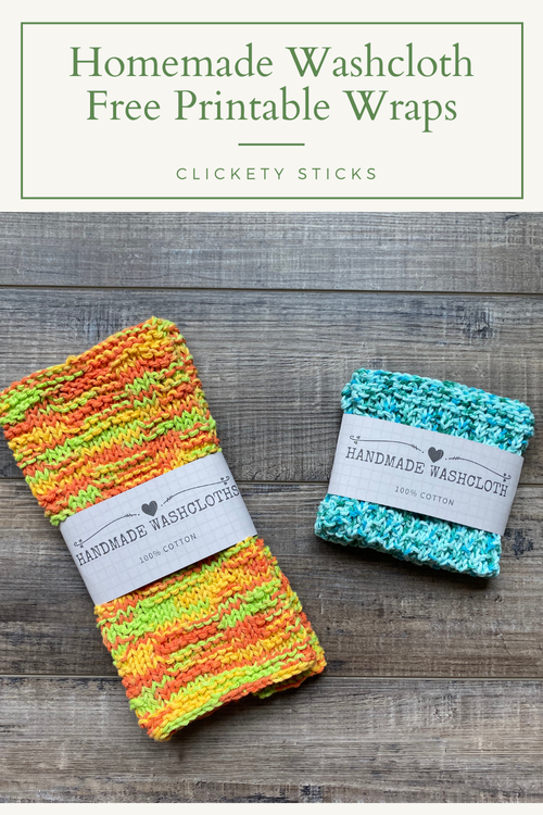 Free Printable Washcloth Wraps — CLICKETY STICKS
