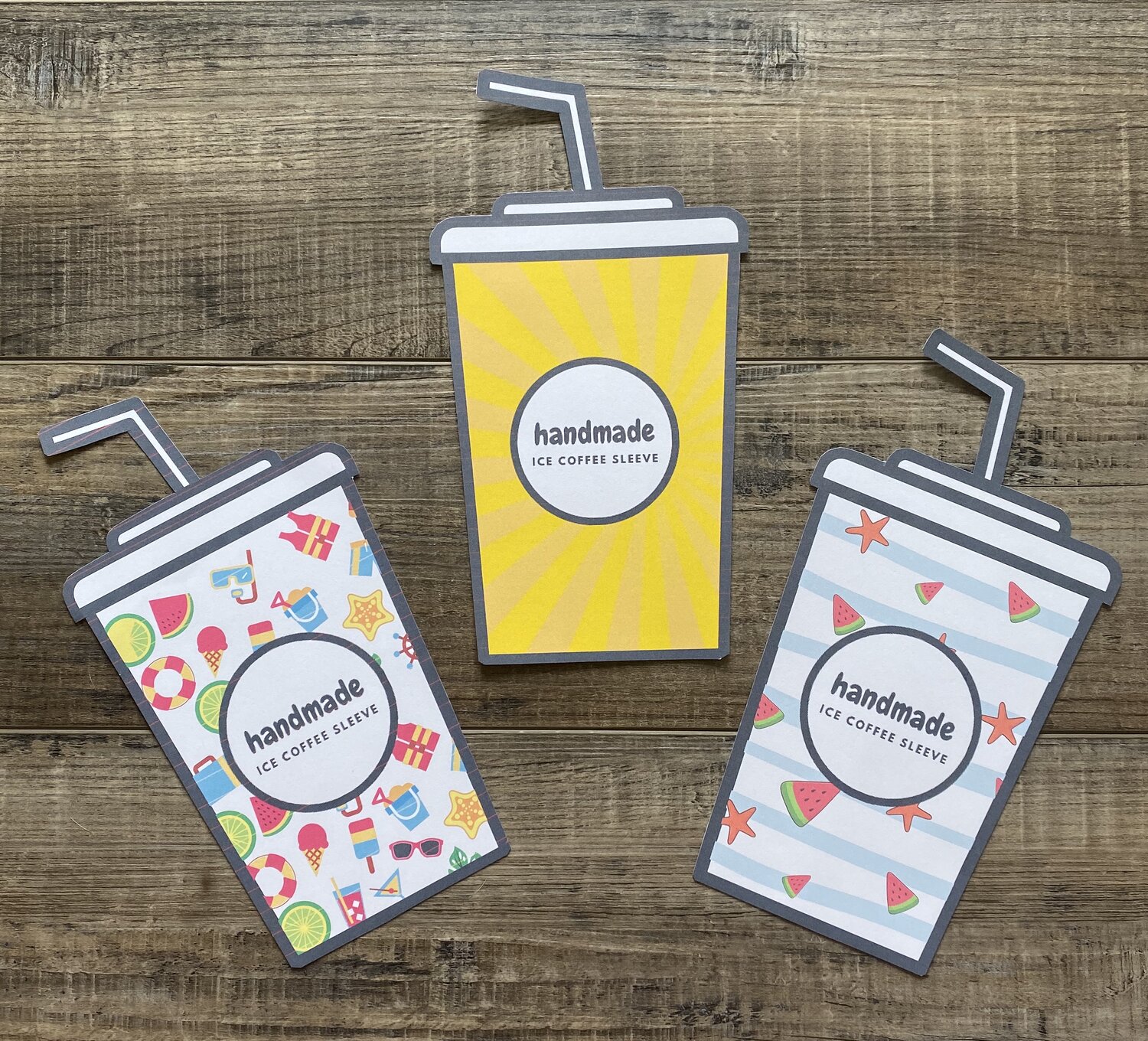 free-printable-template-for-iced-coffee-cozy-clickety-sticks for Cup Cozy Printable Template Free Free Printable Template for Iced Coffee Cozy — CLICKETY STICKS for Cup Cozy Printable Template Free