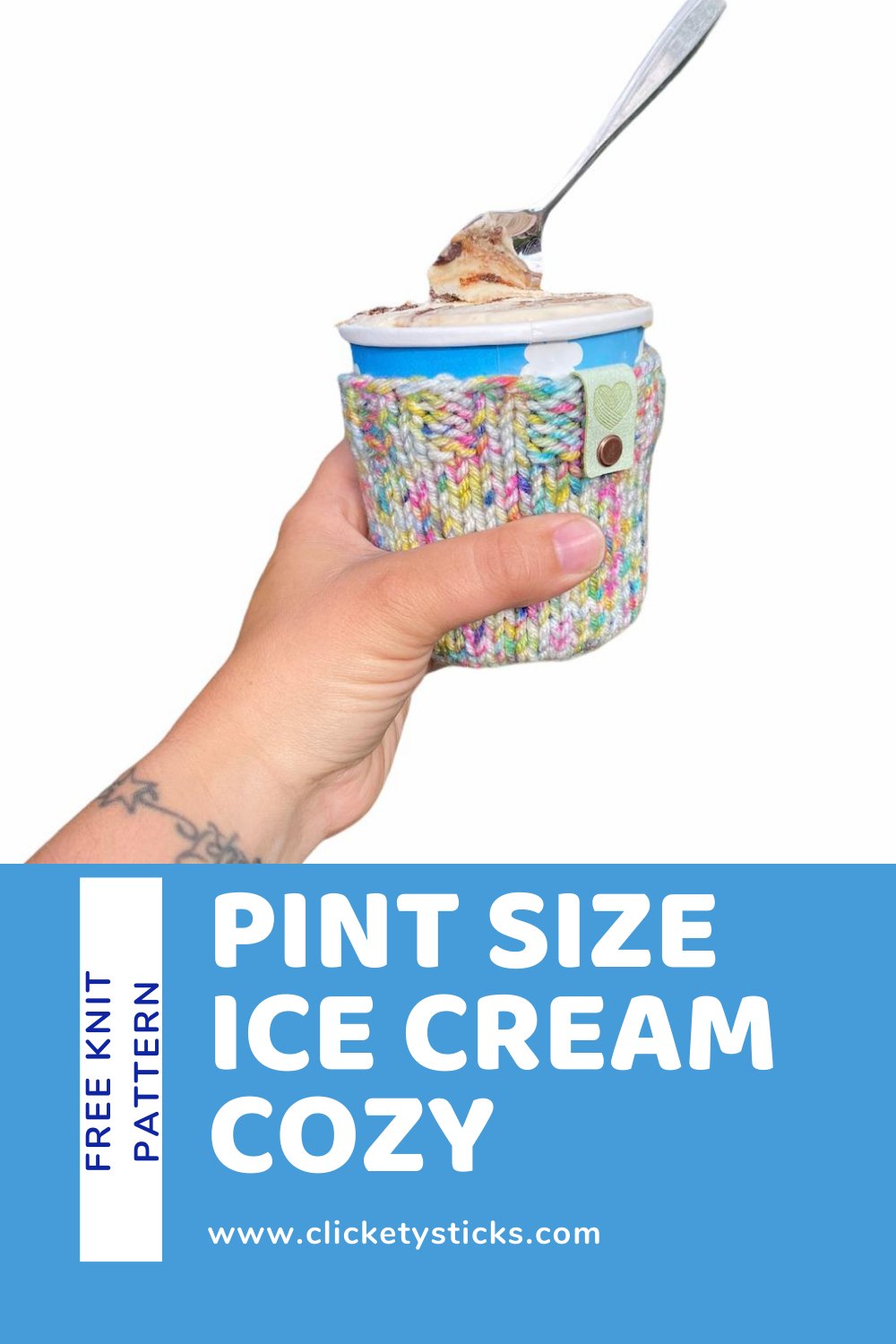 Pint Size Ice Cream Cozy Knit Pattern — CLICKETY STICKS
