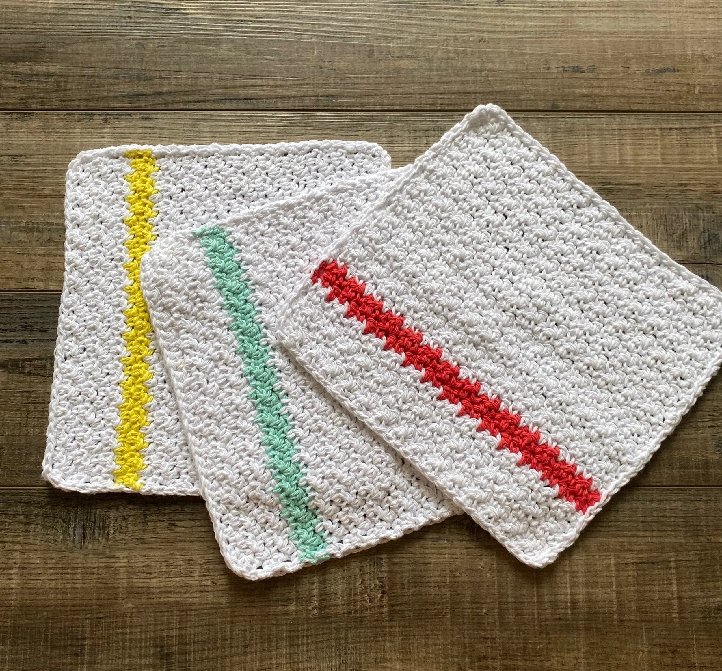 Easy Crochet Dish Cloth Set