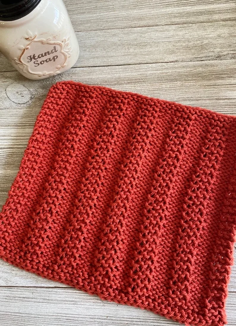 Free Knit Timber Dishcloth Pattern — CLICKETY STICKS free-knit-timber-dishcloth-pattern-clickety-sticks