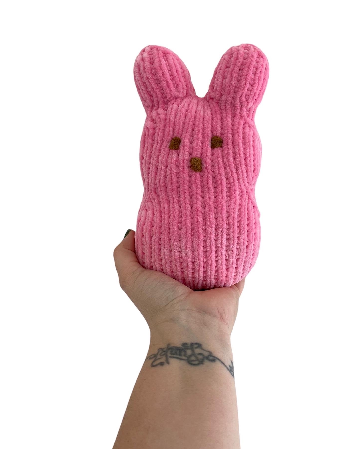 Loom Knit Marshmallow Bunny Pattern 