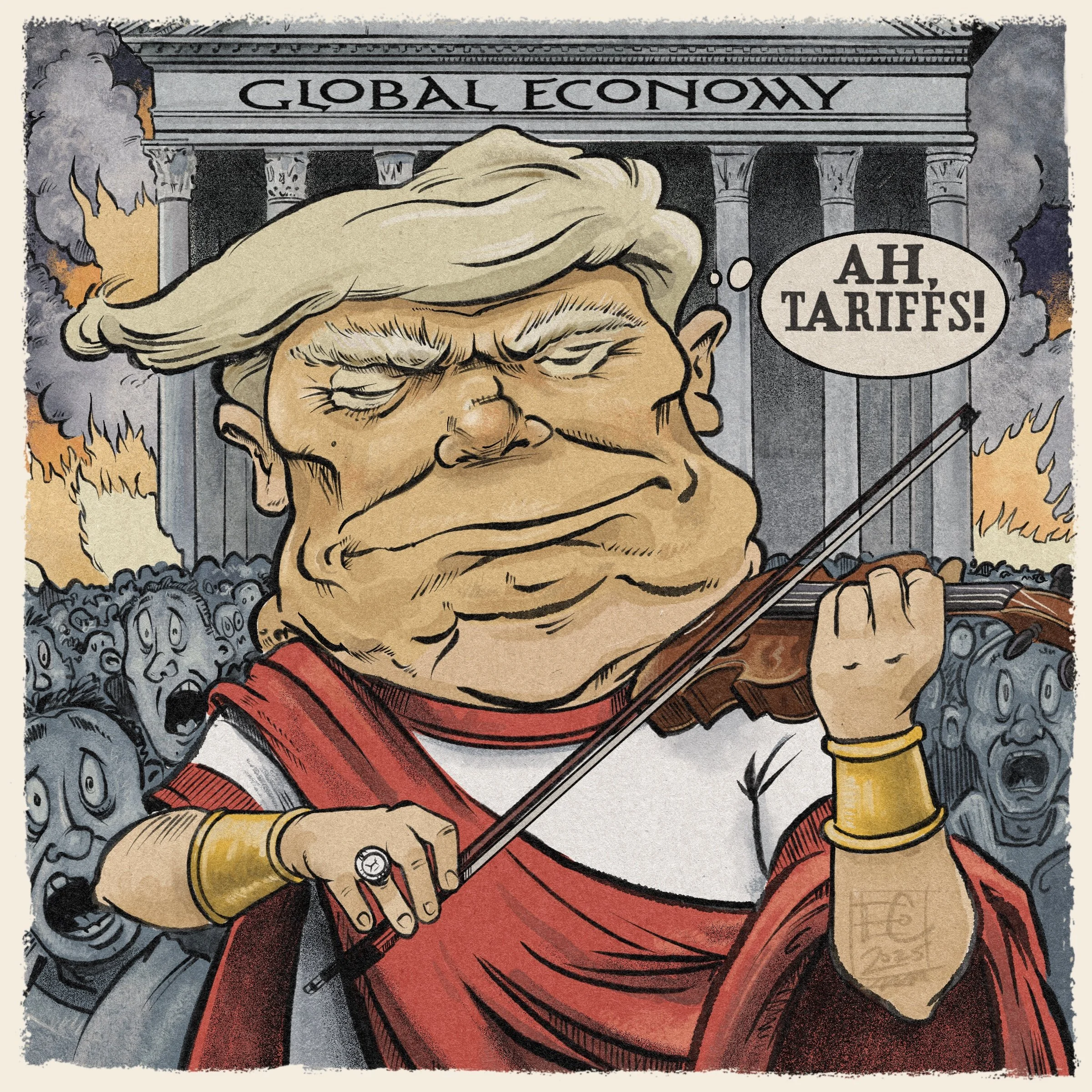 And Nero fiddled, while Rome burned.