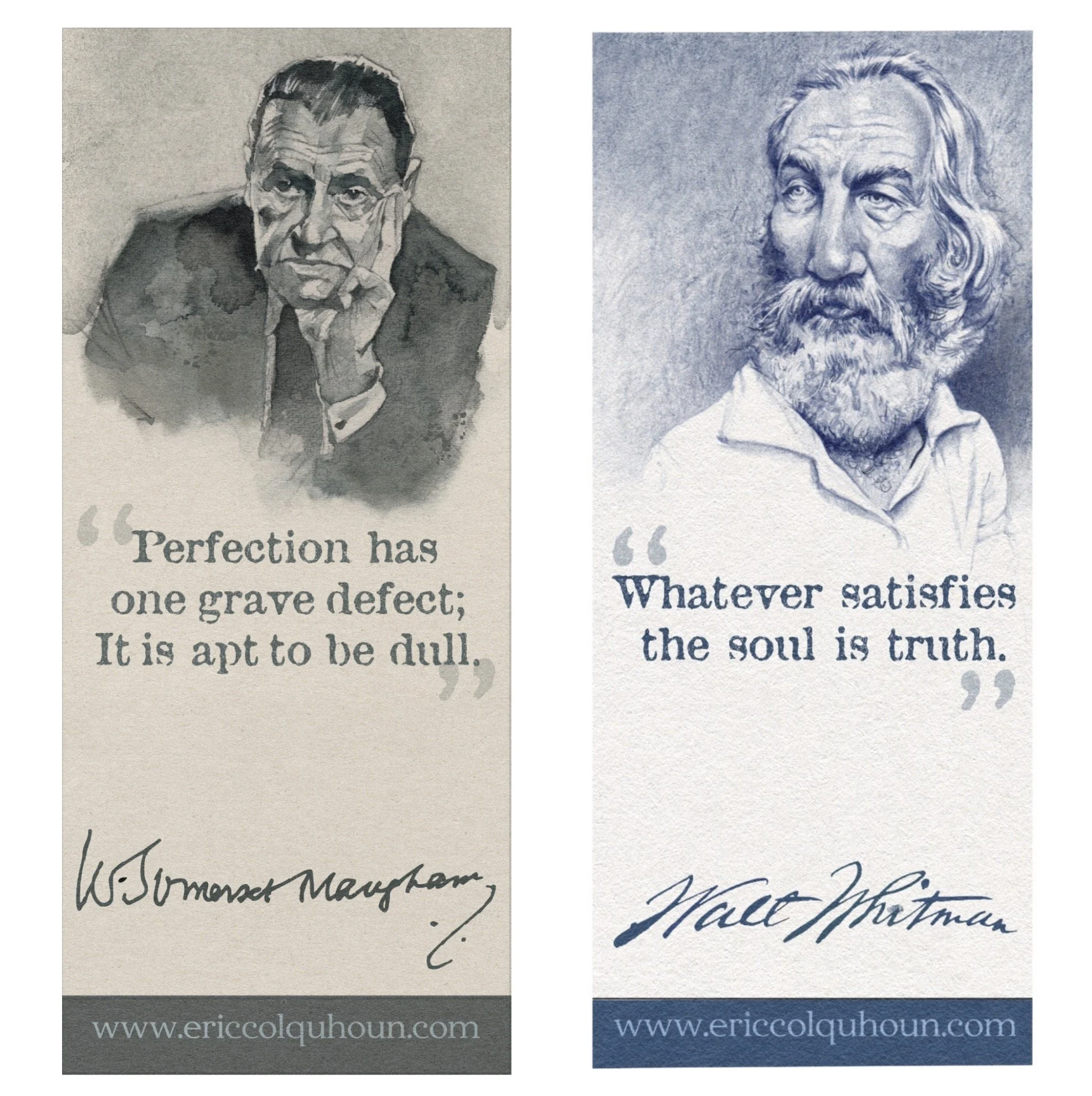 Famous Authors bookmarks - series