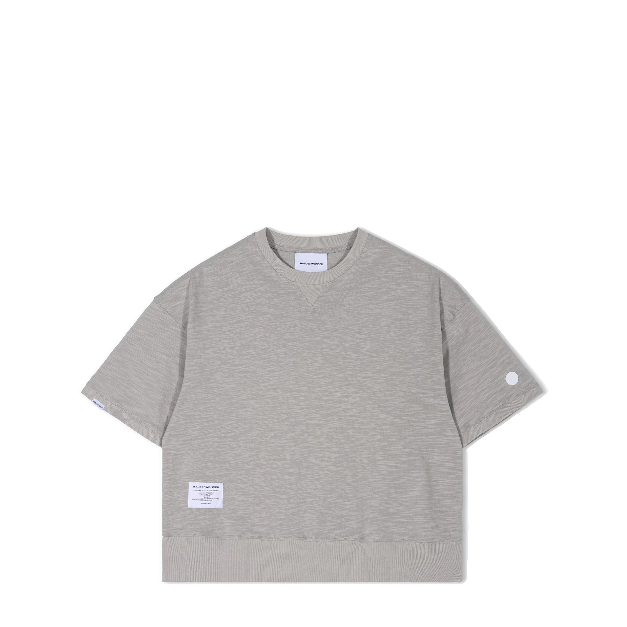 Short Sleeve Sweat shirt (Grey)