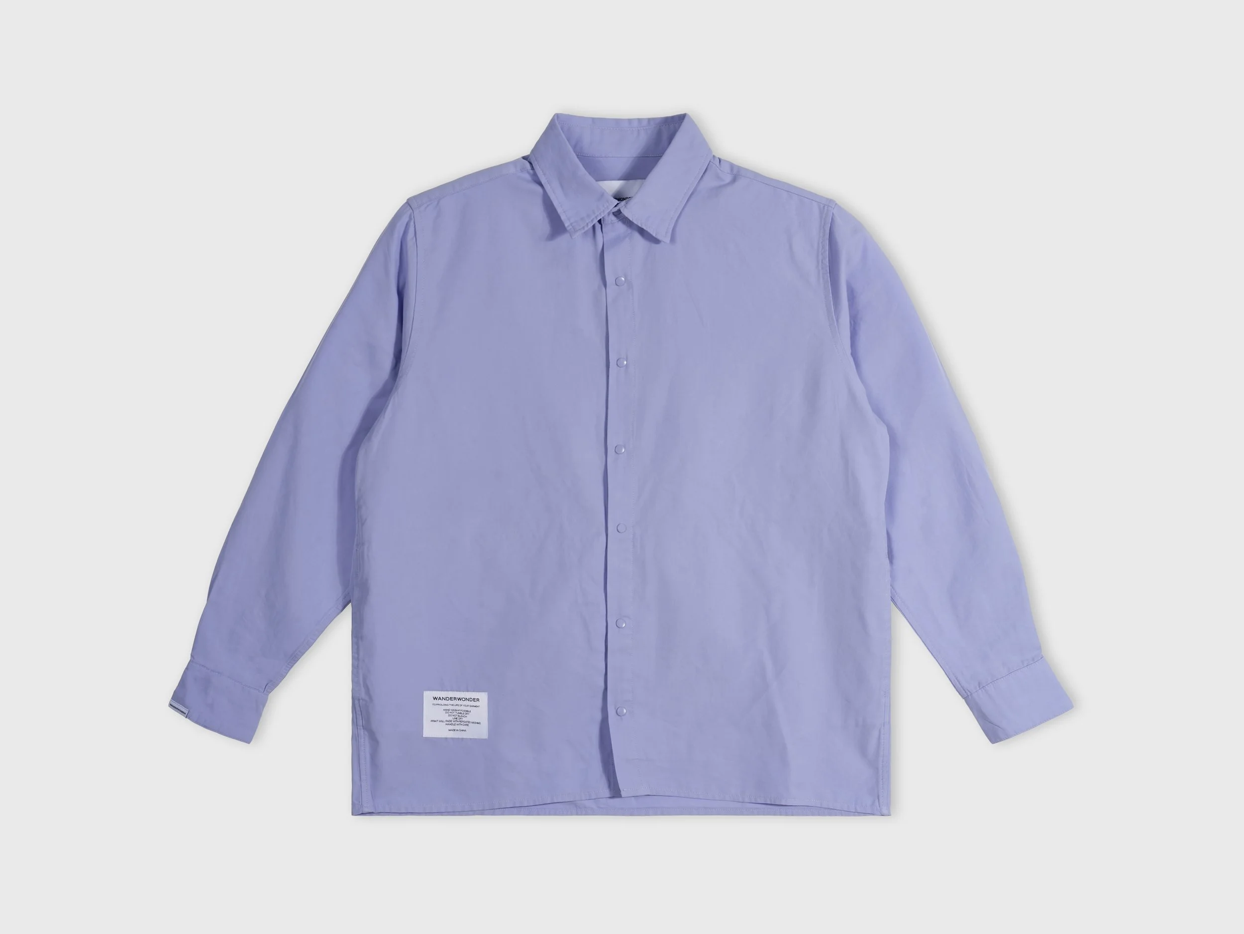 Long Sleeve OverShirt (Sax Blue)