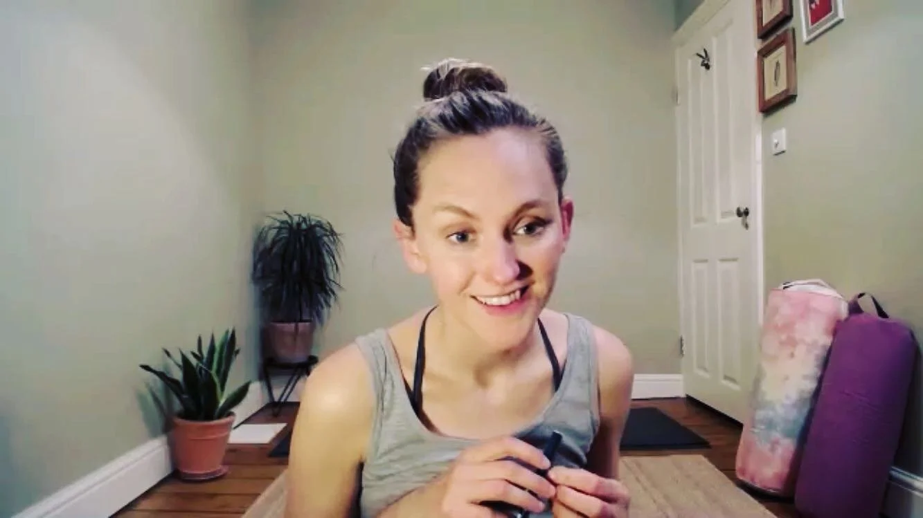 It&rsquo;s been a year of teaching yoga online... I never, ever thought I&rsquo;d do this and the shift from real life to zoom felt heartbreaking and totally intimidating. But unexpectedly I have grown to love it. 
.
And yes, the cats and kids are hi