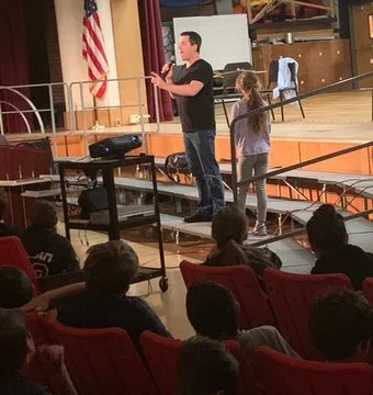 Twitter post from health teacher at Scarsdale Middle School, NY