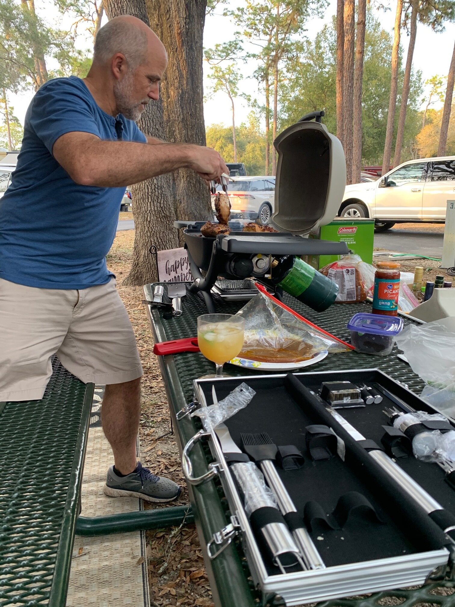  We’ve made some delicious grill food since we’ve been out on the road.  