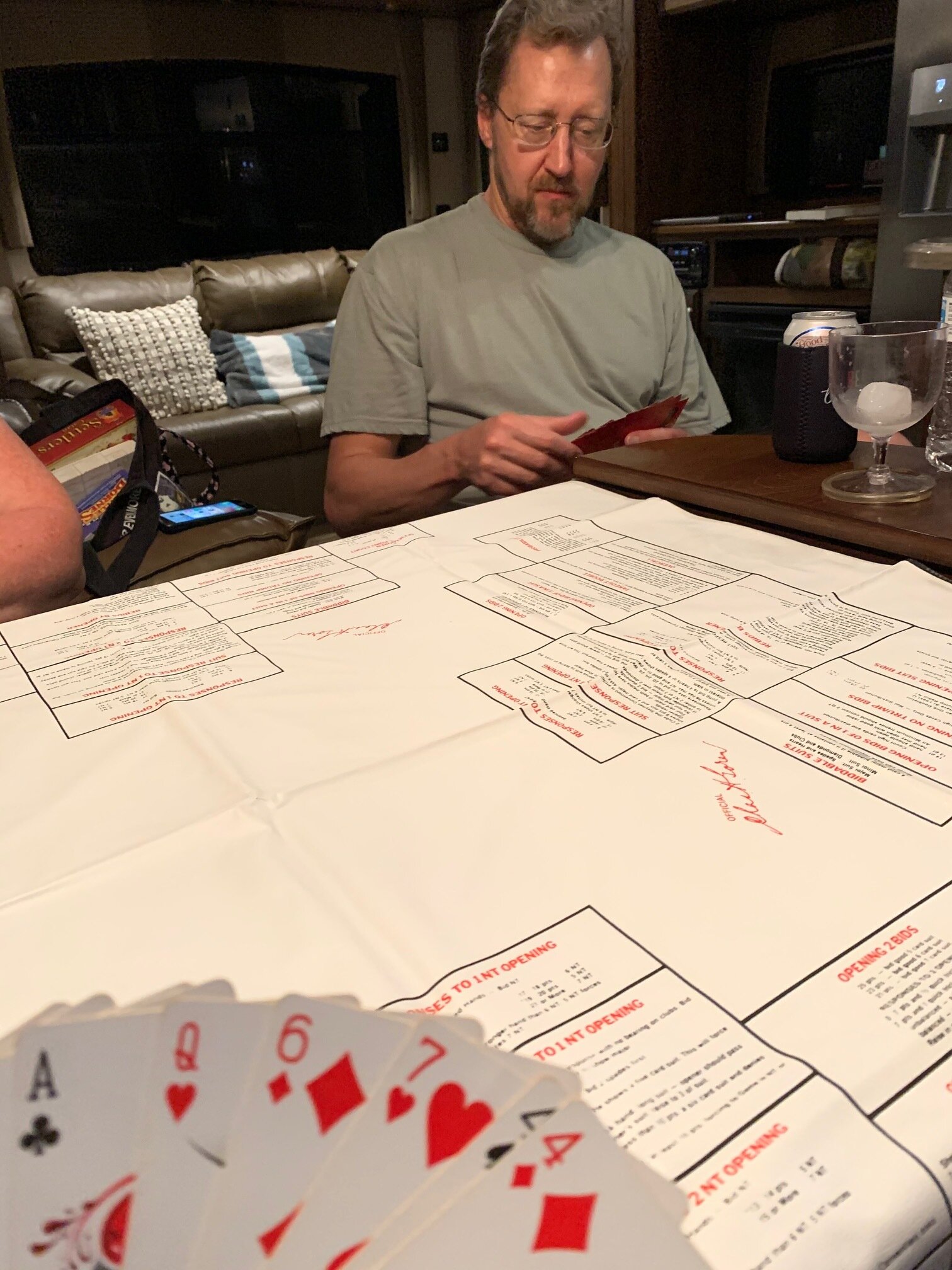  We had a fun game night. Turns out Glenda tends to be a little too liberal with her attempts to go nil in Spades. Matt and Holly also attempted to teach us to play Bridge, but it seems to be a complicated game! 
