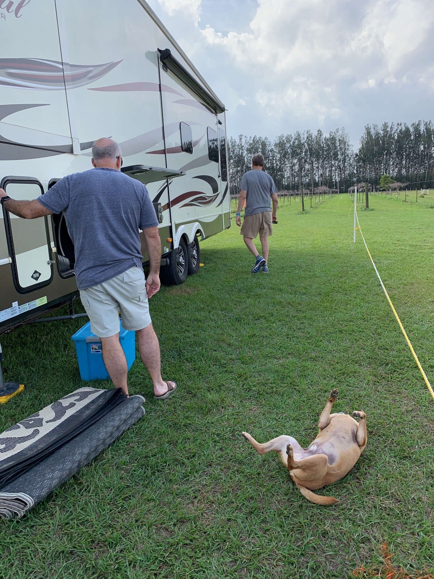  Our site was right beside the vineyard. After the four of us enjoyed the Port Canaveral area for a couple days, Matt and Holly Miller followed us to Fort Pierce to help set up, and then they headed back to Port Canaveral in hopes of seeing a rocket 
