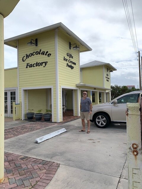  Our next stop is Palm Beach, Florida. But first…Chocolate. We heard Bruno’s Chocolate Creations in Fort Pierce was great, and someone said this is where John Travolta makes sure to get his chocolate. When we asked about John, they had no idea what w