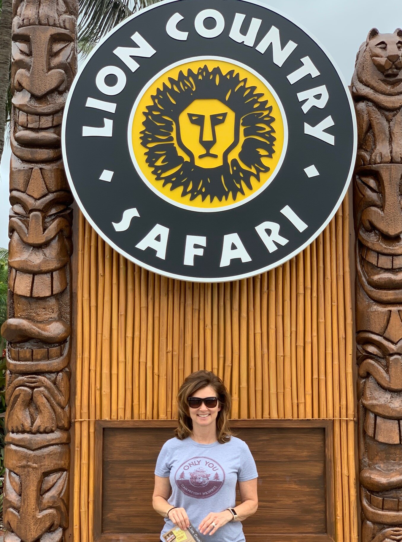  Entering the walking portion of Lion Country Safari in Loxahatchee, Florida.  