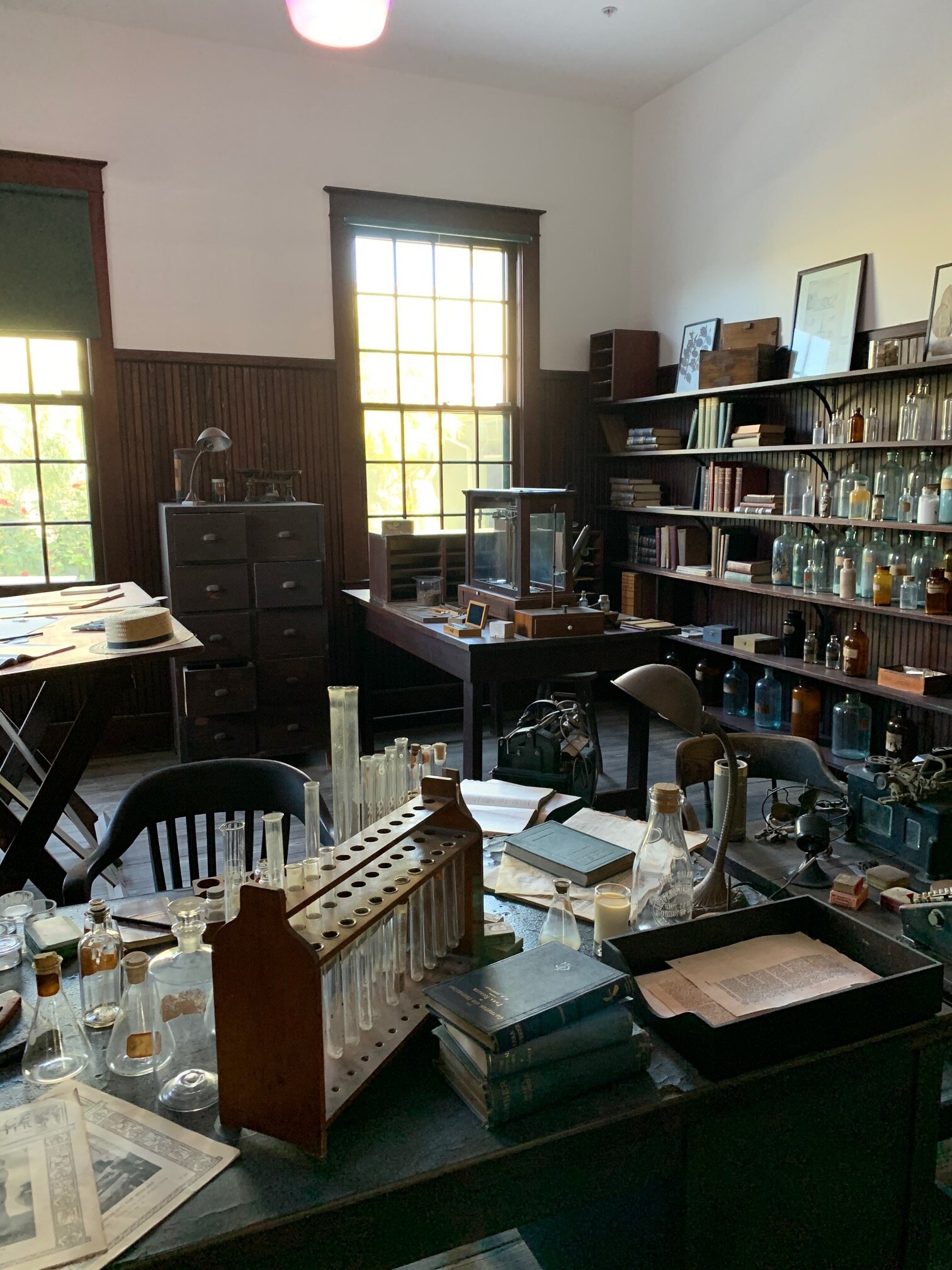  This was Thomas Edison’s office, next door to his summer home in Fort Myers. Did you know Edison didn’t actually invent the light bulb? He improved upon it so that it would burn for several hours. His version was considered the first commercially pr