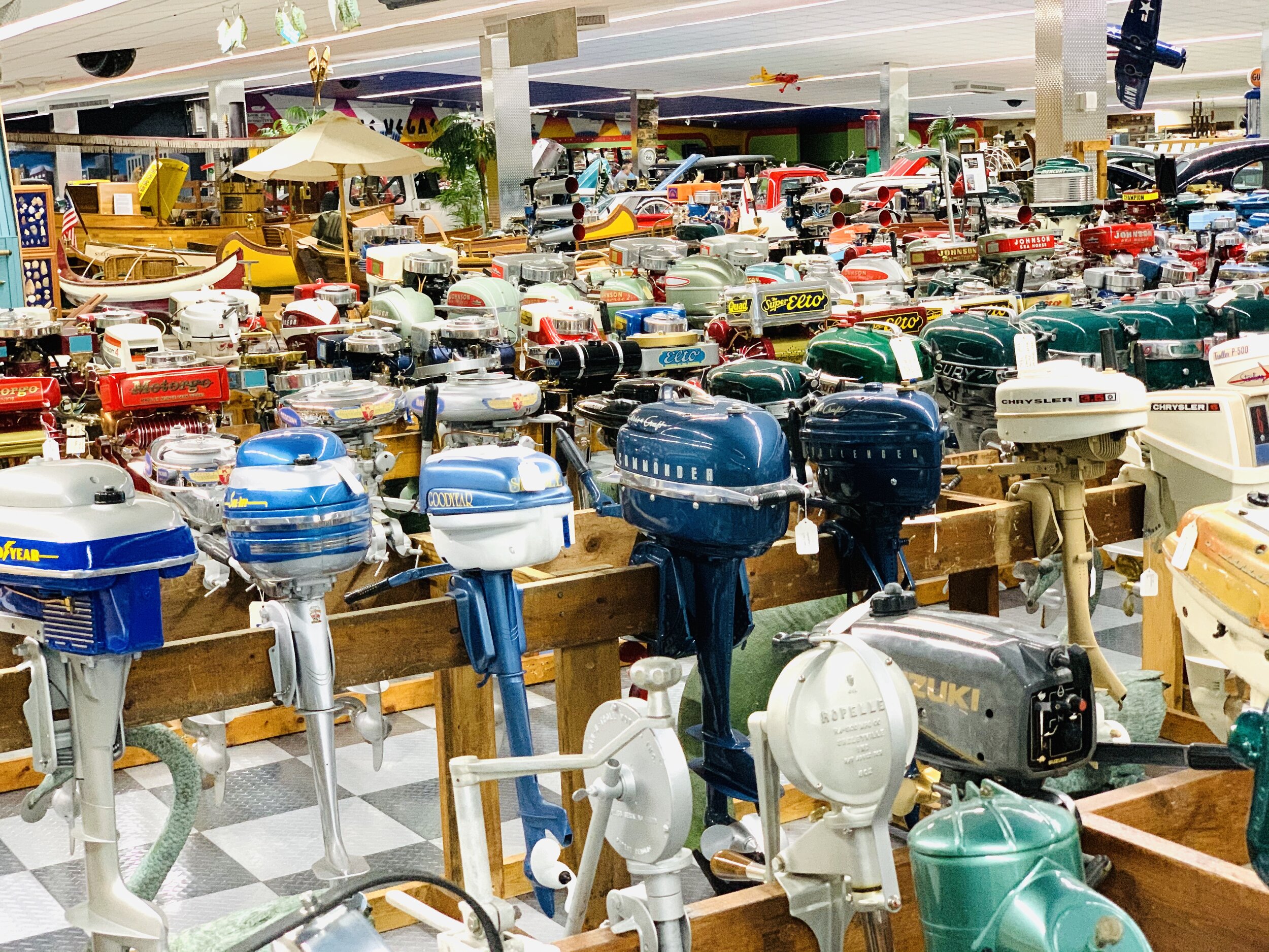  As you might imagine, this is the largest boat motor collection in the world. 😲 