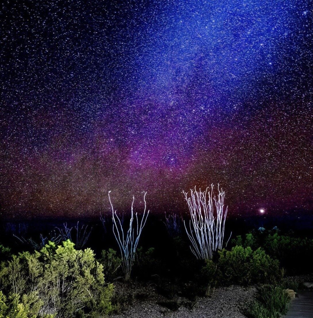  One of Craig’s first nighttime pictures, taken in Big Bend National Park.  