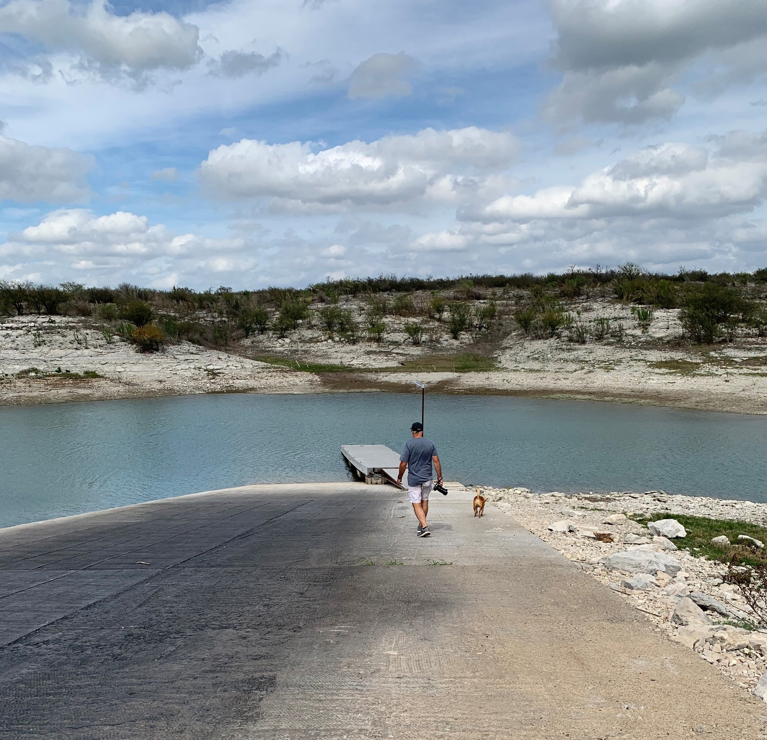 Once in Del Rio, TX we took a short drive to check out the area and found ourselves at Amistad National Recreational Area. This body of water is a beautiful blue and feeds into the Rio Grande, which defines the border of Mexico and the United States