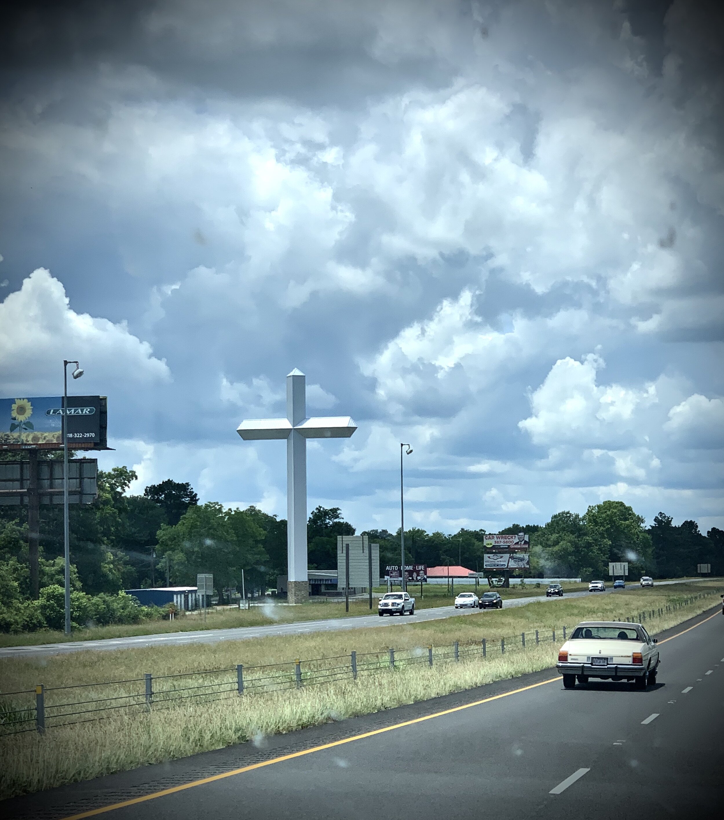  Here and there along the Texas interstates, we come across huge crosses like this one. They say everything is bigger in Texas! To us, it’s a welcome reminder of our faith and that God is bigger than all the concerns and worries of this world.  